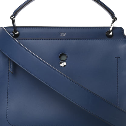 Fendi Vitello Baltico Dolce DotCom Satchel Blue Malachite 9 of 13