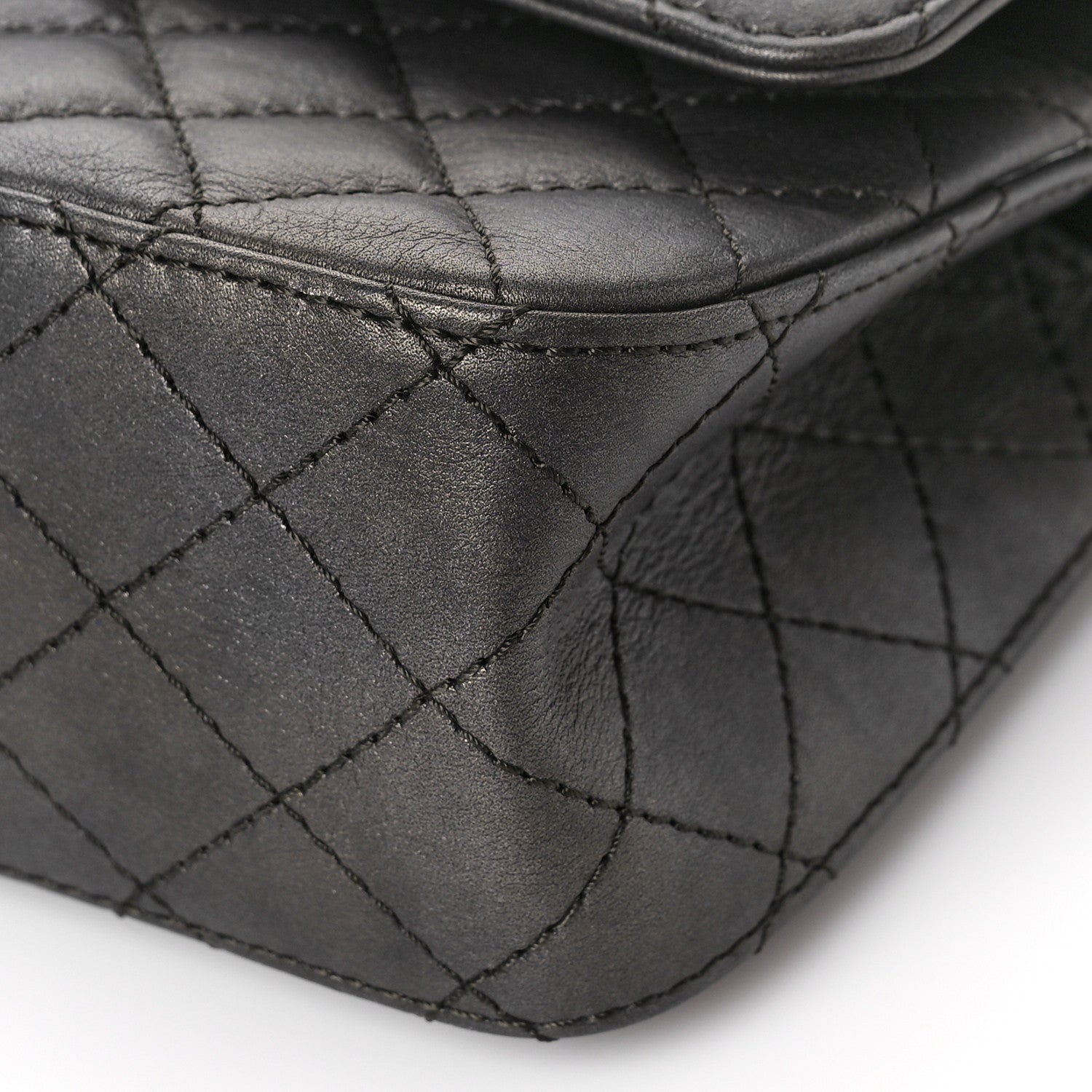 Chanel Metallic Calfskin Quilted 2.55 Reissue 225 Flap Charcoal 9 of 9