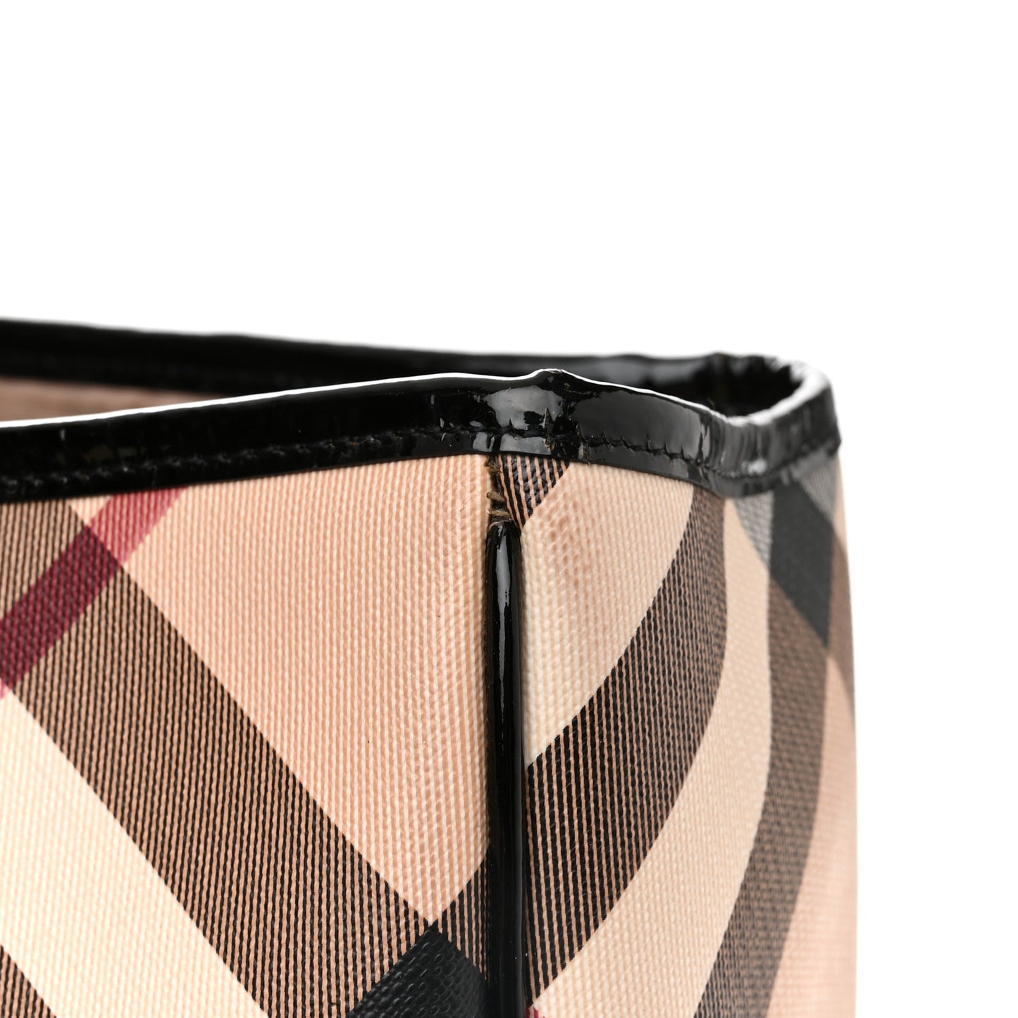 Nova Check Patent Medium Emmy Tote Black