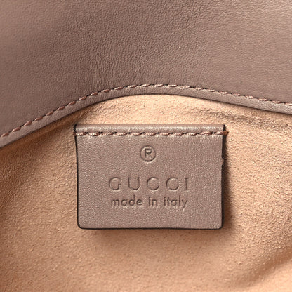 Gucci Calfskin Matelasse Super Mini GG Marmont Shoulder Bag Porcelain Rose 6 of 10