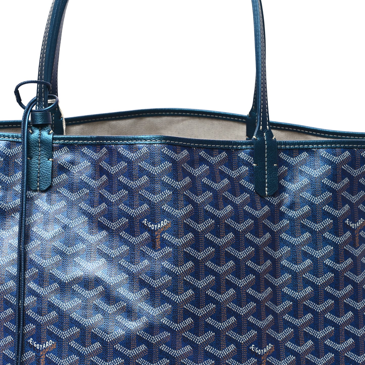 Iridescent Goyardine Saint Louis PM Pearly Blue