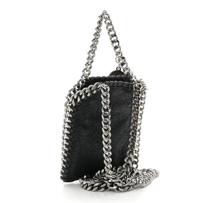 Stella McCartney Shaggy Deer Micro Falabella Tote Black 3 of 9
