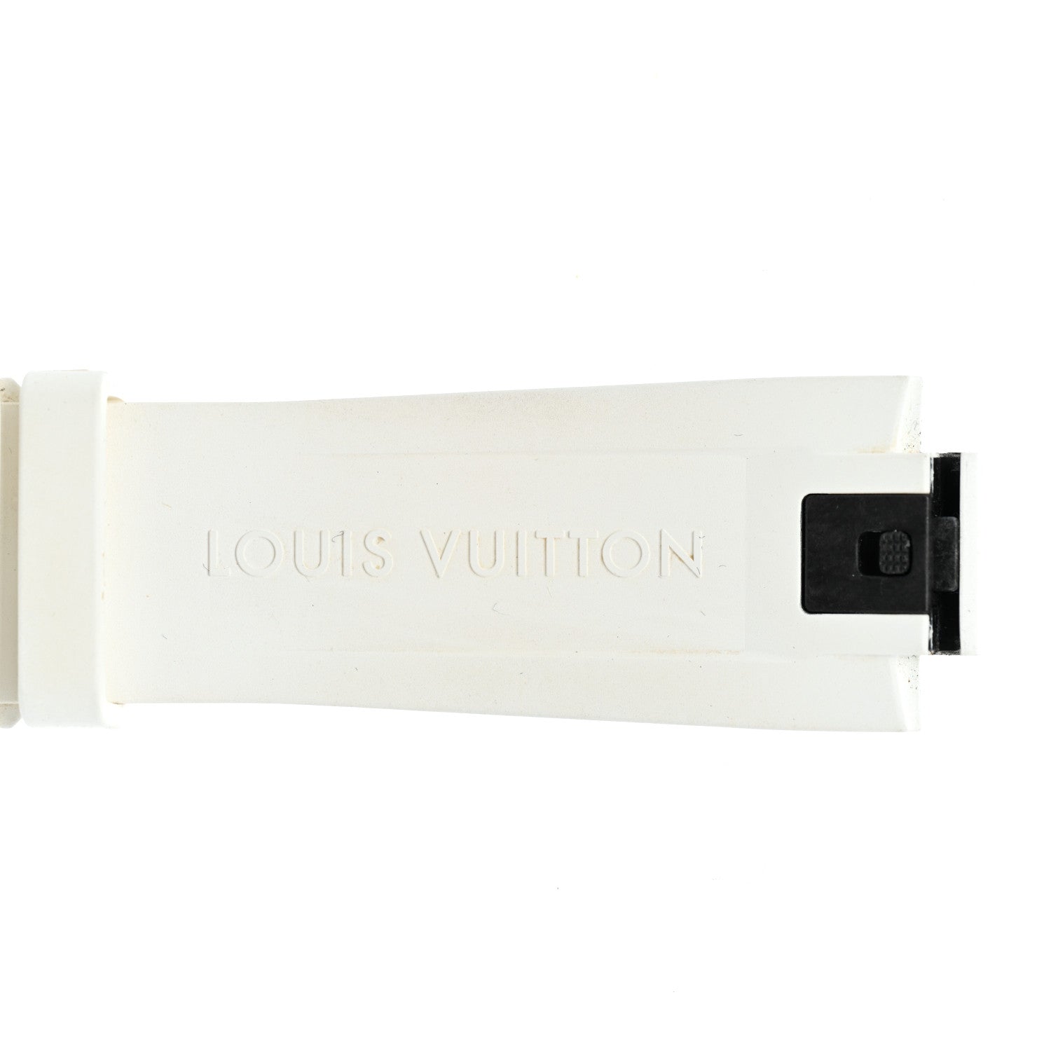Louis Vuitton Rubber Monogram Tambour Watch Strap White 4 of 4