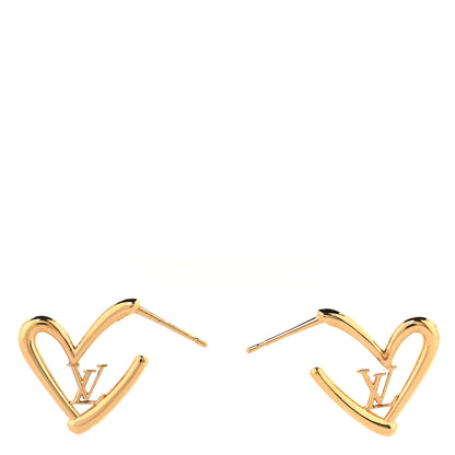 Louis Vuitton Fall In Love Heart Earrings PM Gold 1 of 3