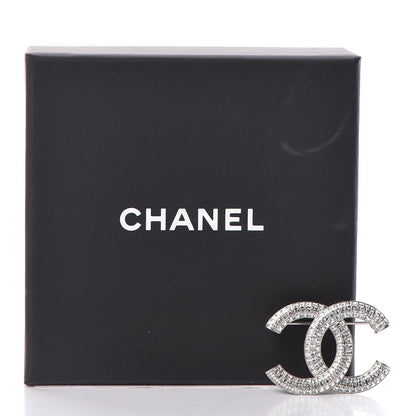 Chanel Baguette Crystal CC Brooch Silver 5 of 5