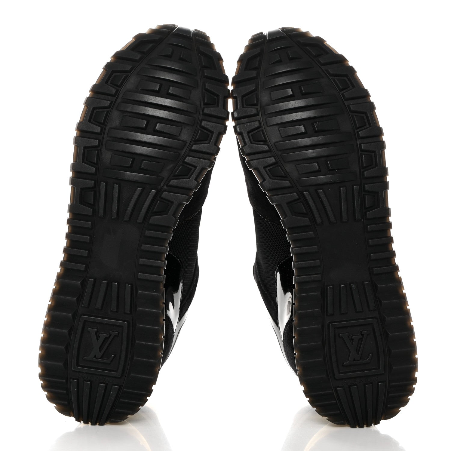 Louis Vuitton Suede Monogram Run Away Sneakers 40 Black 5 of 9