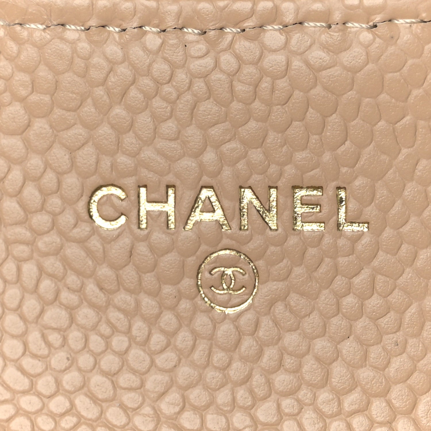 Chanel Caviar Quilted Flap Card Holder Wallet Beige 6 of 11