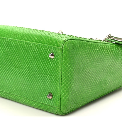 Christian Dior Snakeskin Medium Lady Dior Green 10 of 10