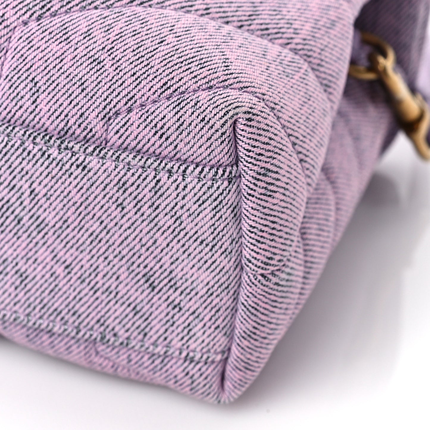 Denim Y Quilted Monogram Toy Loulou Crossbody Bag Bleached Lilac