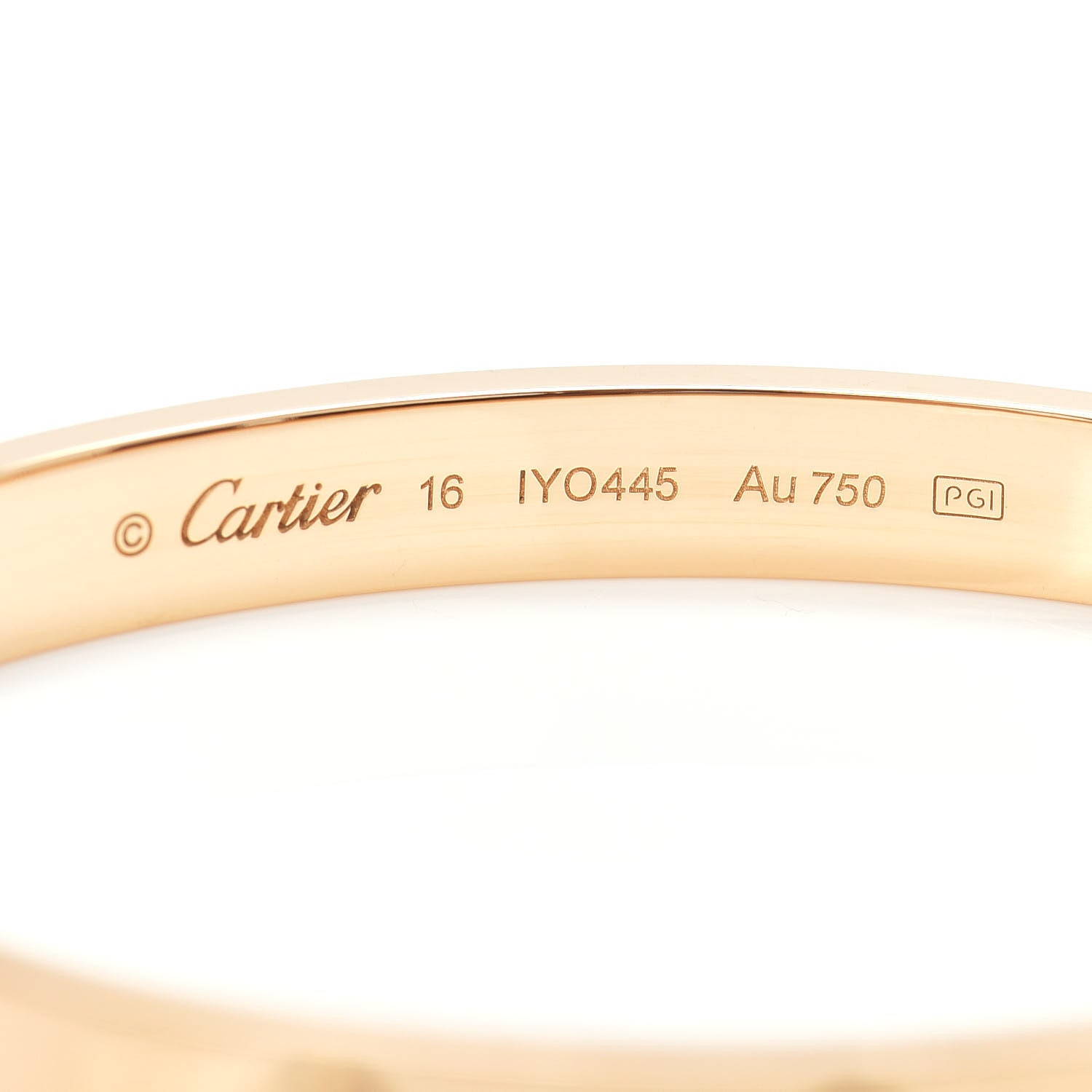 Cartier 18K Yellow Gold LOVE Bracelet 16 4 of 5