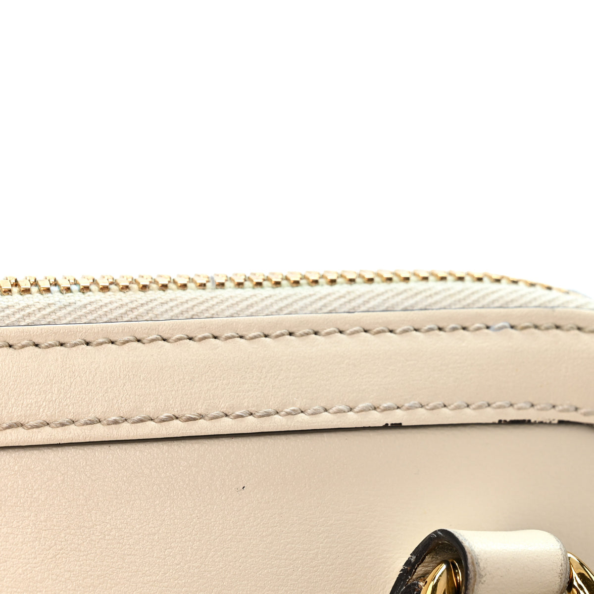 Gucci Boarded Plutone Calfskin Mini Horsebit 1955 Top Handle Bag Mystic White 13 of 13