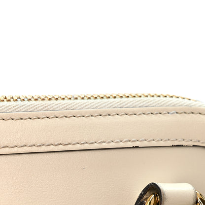 Gucci Boarded Plutone Calfskin Mini Horsebit 1955 Top Handle Bag Mystic White 13 of 13