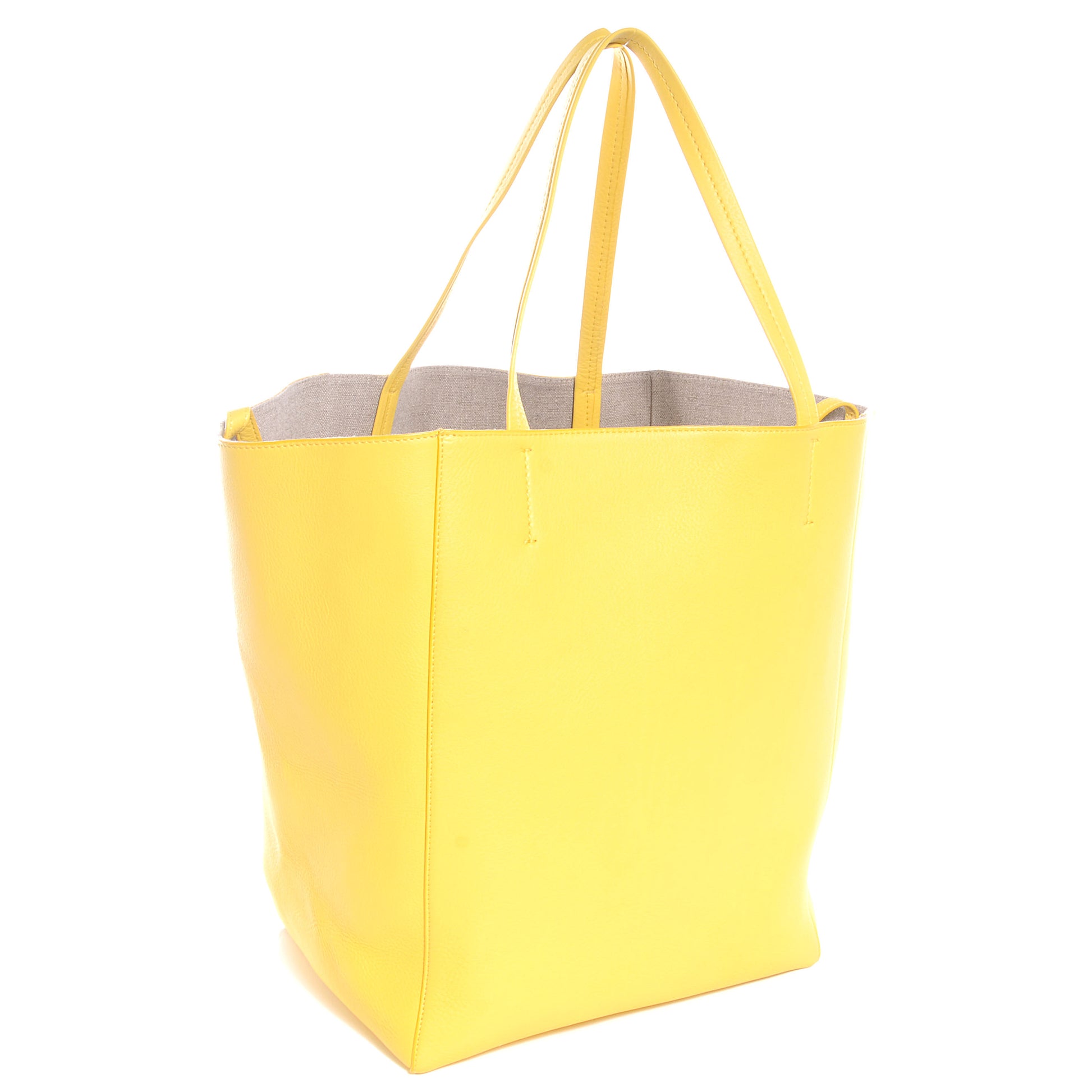 Celine Calfskin Medium Horizontal Cabas Phantom Sun Yellow 3 of 8