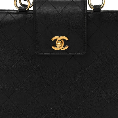 Chanel Caviar Quilted Top Handle Bag Black 8 of 12
