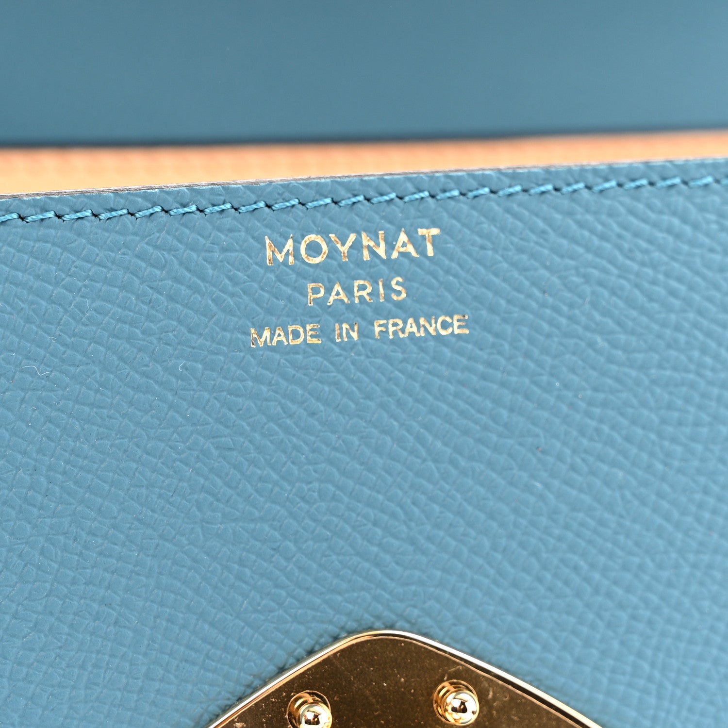 Moynat Carat Calfskin Gabrielle PM Prussian Blue 5 of 10