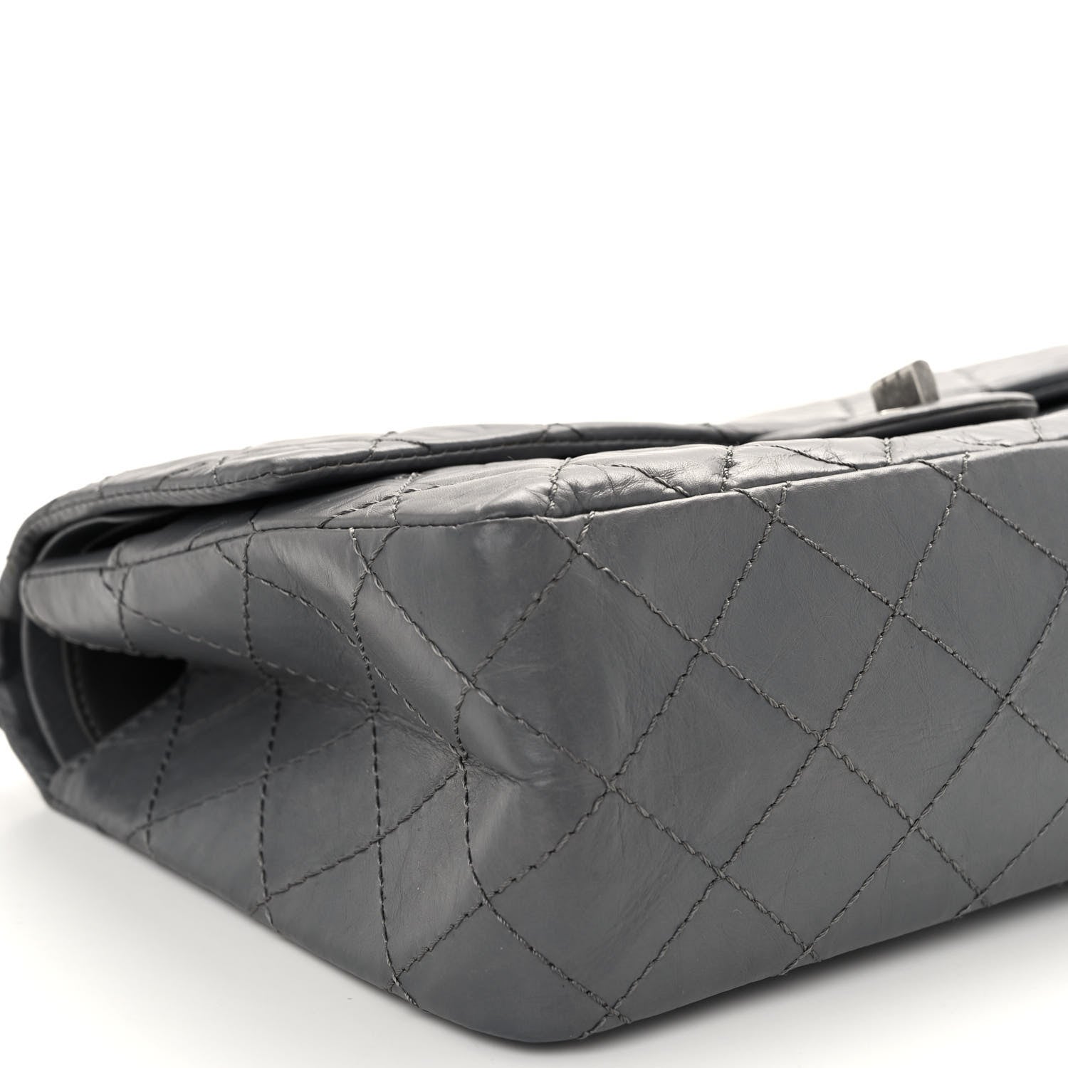 Chanel Aged Calfskin Quilted 2.55 Reissue 226 Flap Grey 9 of 11