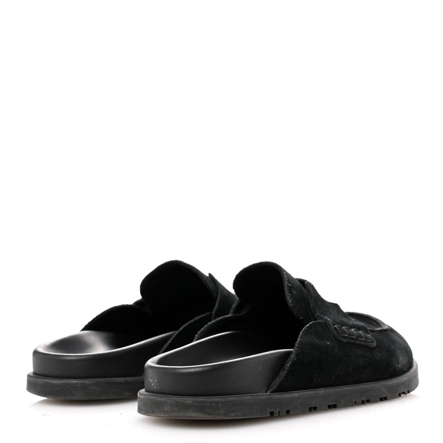 Suede Calfskin Go Mules 40 Black