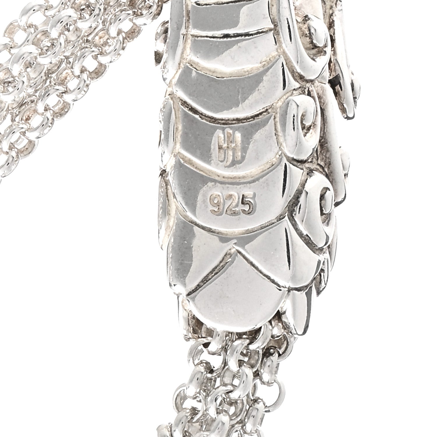 John Hardy Sterling Silver Sapphire Legends Naga Dragon Lariat Necklace 4 of 4