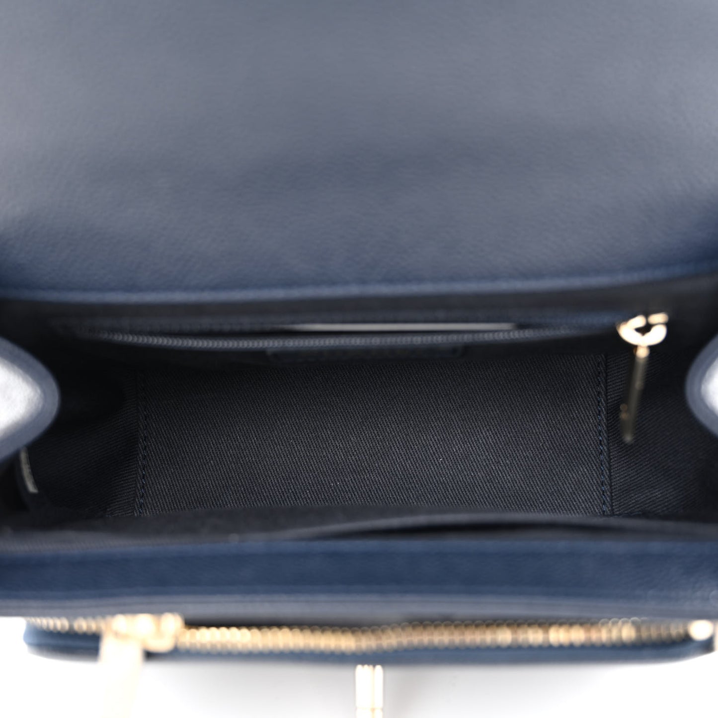 Caviar Quilted Small Business Affinity Flap Navy