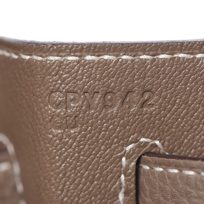 Hermes Togo Kelly Retourne 32 Etoupe 12 of 34