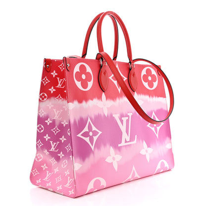 Louis Vuitton Monogram Escale Onthego GM Rouge 3 of 11