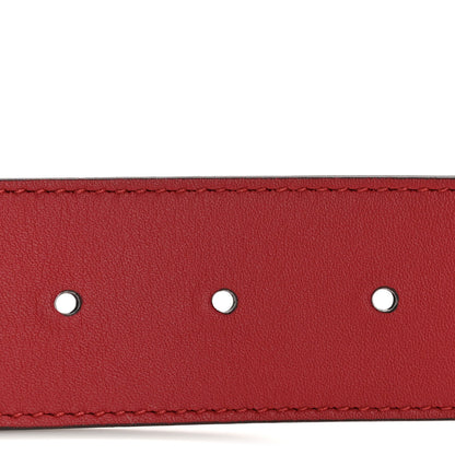 Gucci Moon Calfskin Torchon Double G 40mm Belt 85 34 Hibiscus Red 3 of 6