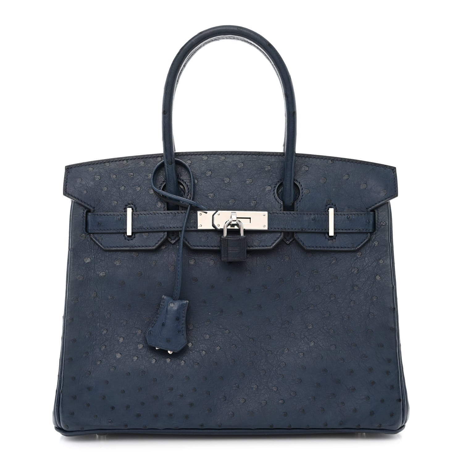 Hermes Ostrich Birkin 30 Bleu Roi 1 of 10