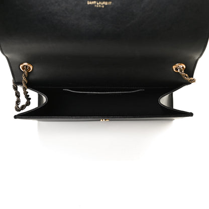 Saint Laurent Smooth Calfskin Medium Braided Monogram Kate Satchel Black 4 of 10