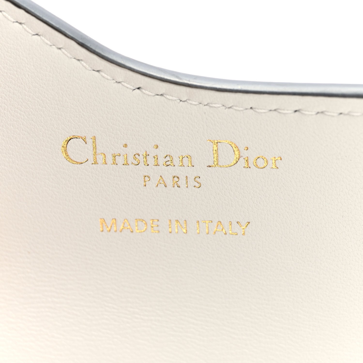 Christian Dior Calfskin Newspaper Printed Saddle Bloom Card Holder White Black 6 of 6