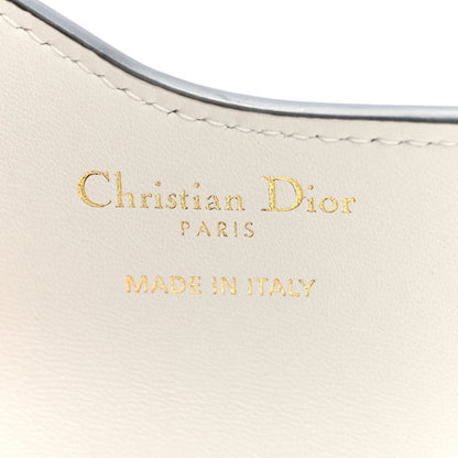 Christian Dior Calfskin Newspaper Printed Saddle Bloom Card Holder White Black 6 of 6