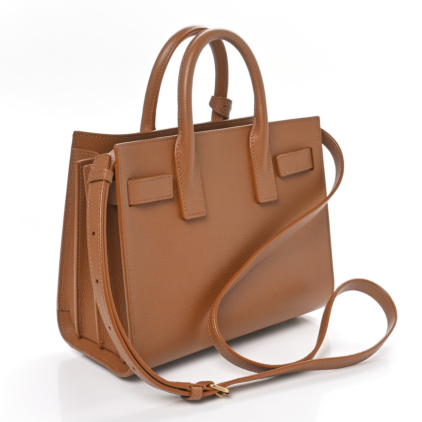 Grained Calfskin Nano Sac De Jour Cinnamon