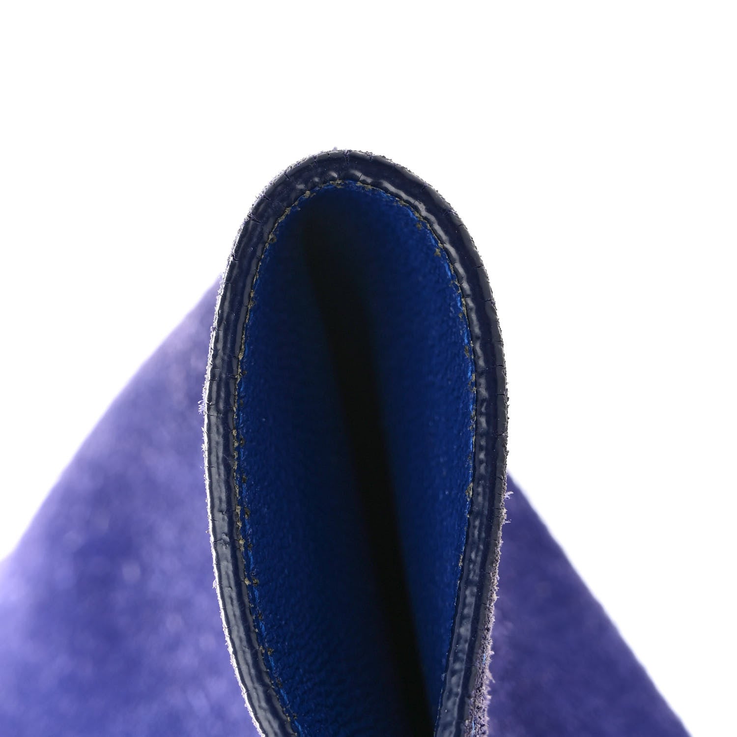 Celine Smooth Calfskin Suede Medium Tri-Color Trapeze Indigo 12 of 16