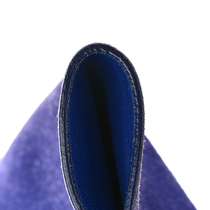 Celine Smooth Calfskin Suede Medium Tri-Color Trapeze Indigo 12 of 16