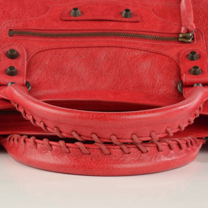 Balenciaga Agneau Classic Hardware City Rouge Coquelicot 4 of 8