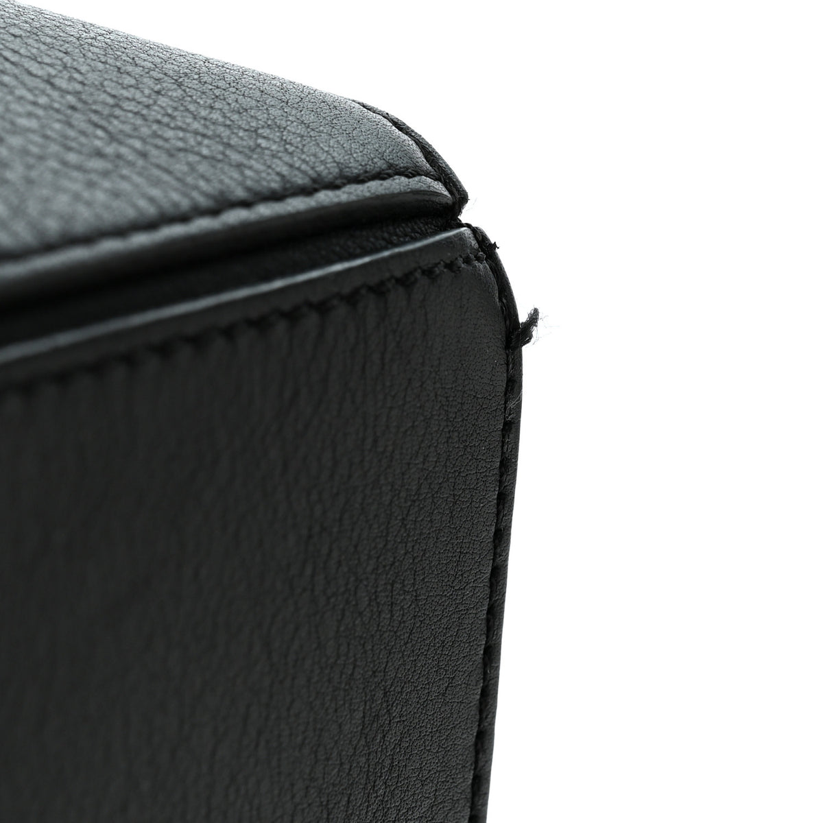 Calfskin Small Puzzle Edge Bag Black
