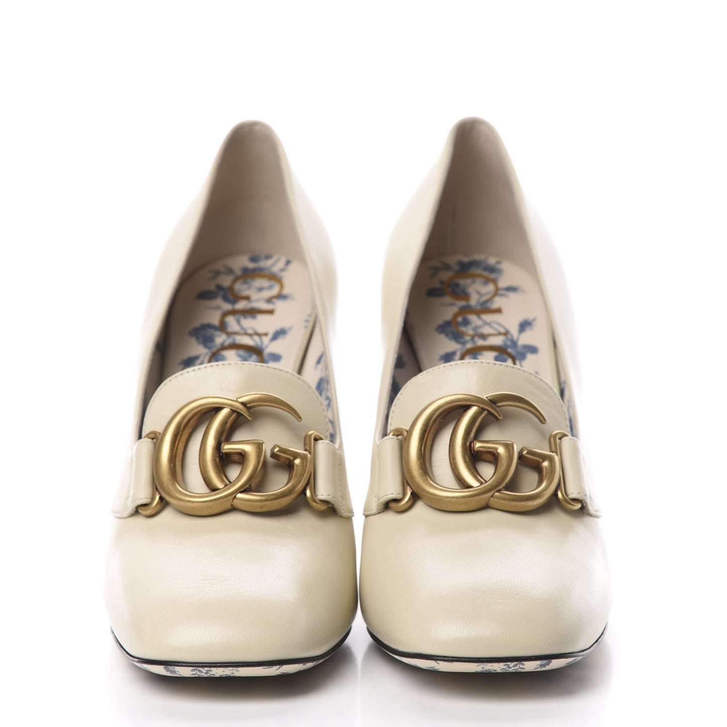 Malaga Kid GG Victoire 95mm Loafer Pumps 39.5 Vintage White