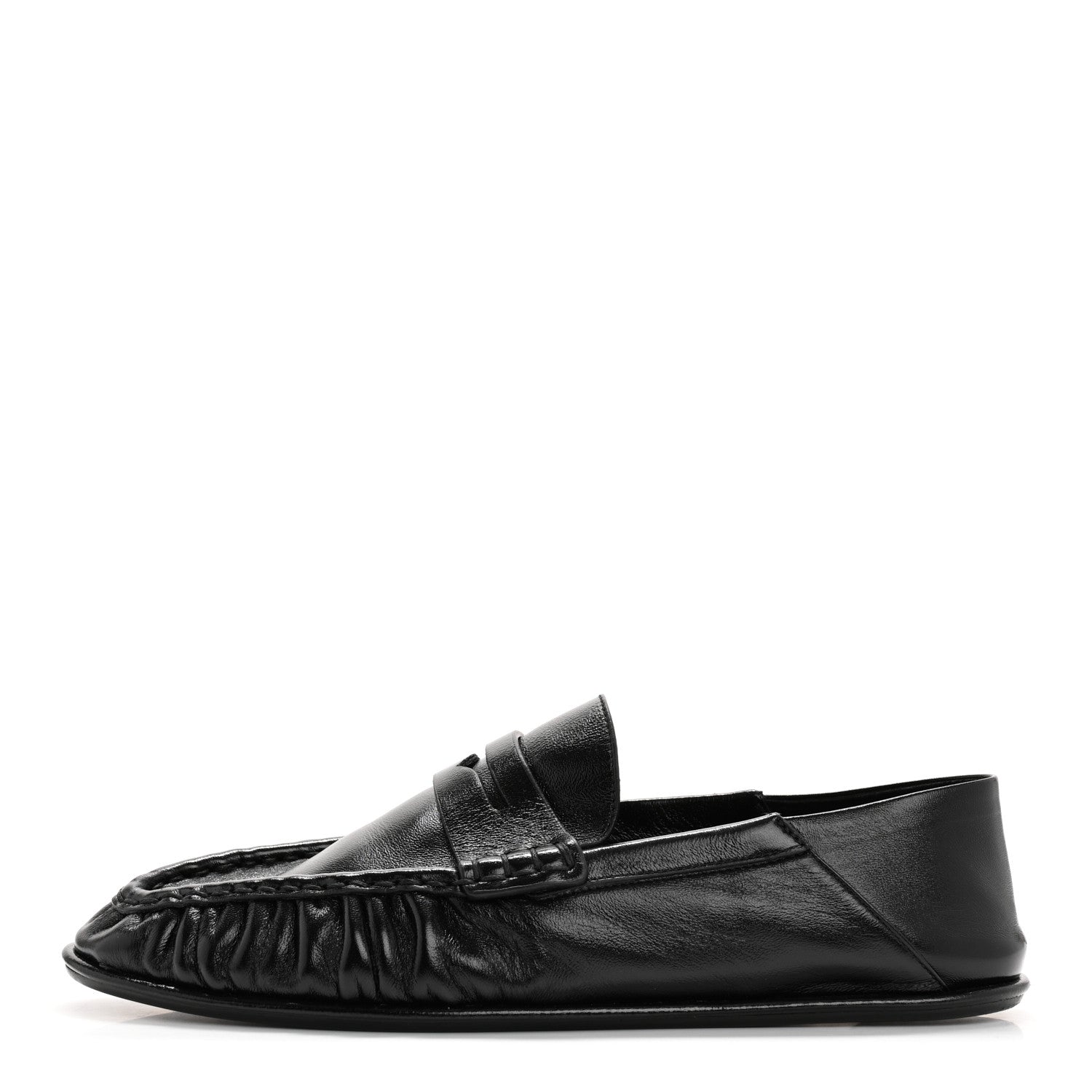 Saint Laurent Calfskin Le Loafer Foldable Mens Penny Slippers 40 Black 1 of 10