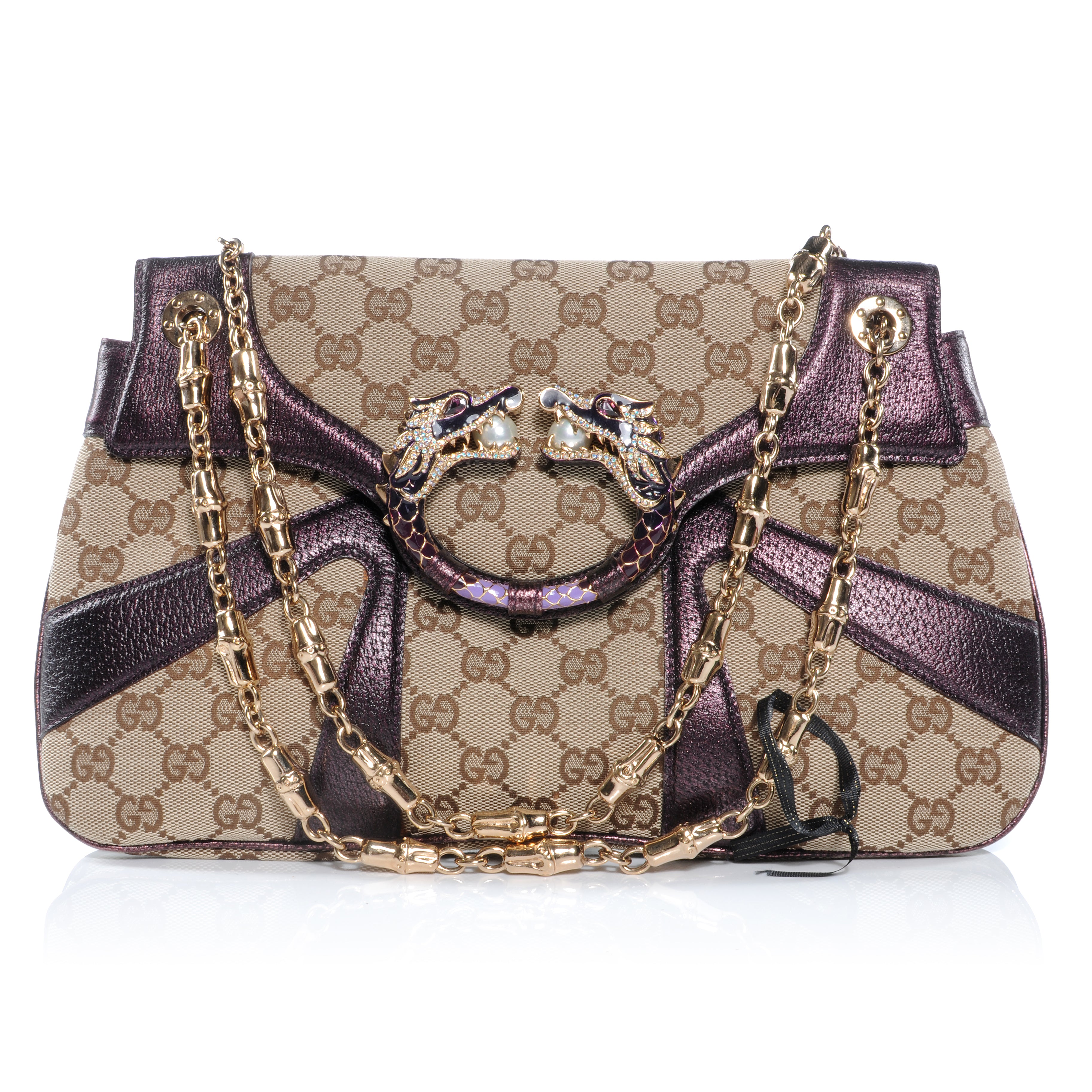 Gucci Monogram Tom Ford Jeweled Dragon Bag 40545 – FASHIONPHILE