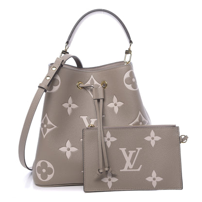Louis Vuitton Empreinte Monogram Giant Neonoe MM Tourterelle Creme 1 of 11