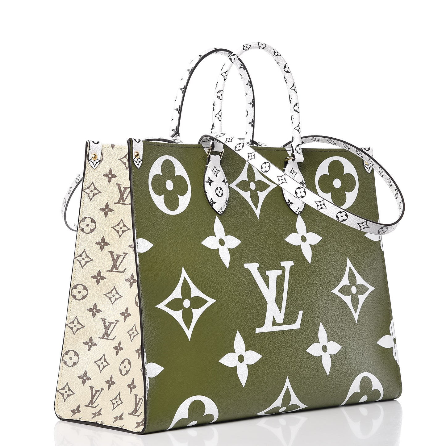 Monogram Giant Onthego GM Kaki Beige