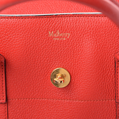 Mulberry Small Classic Grain Calfskin New Bayswater Fiery Red 7 of 8