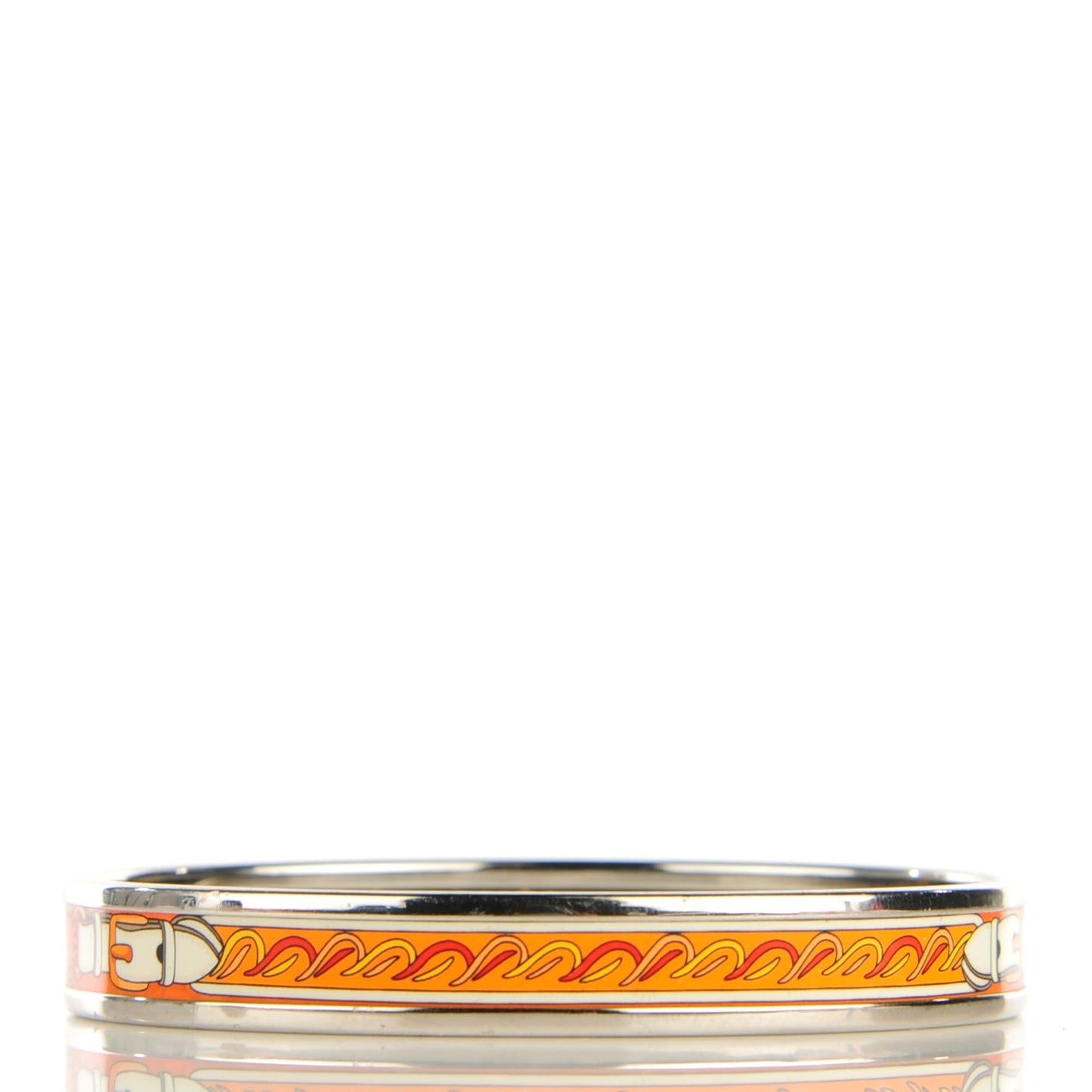 Enamel Printed Narrow Festival des Amazones Bracelet 62 Orange