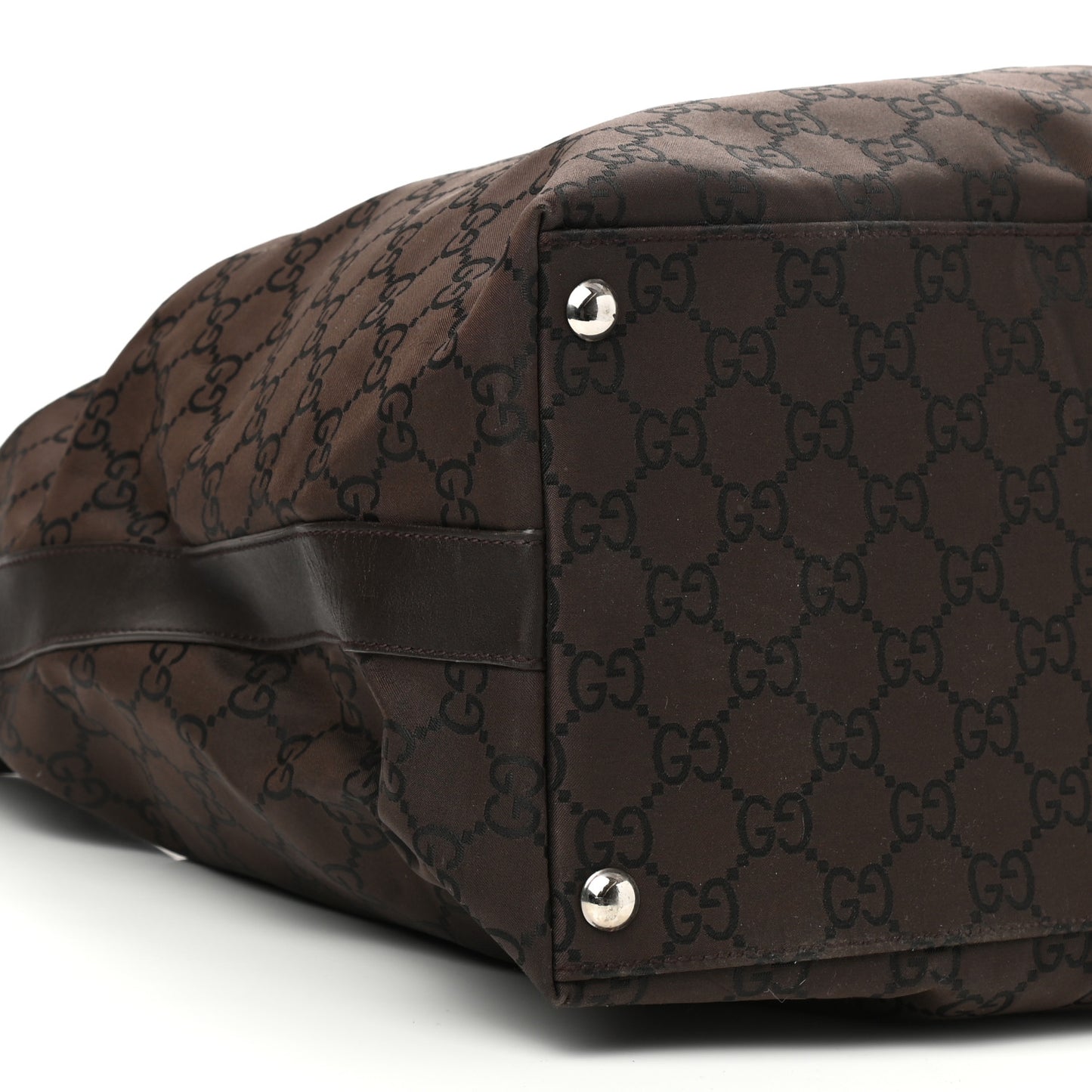 Nylon Monogram Extra Large Hobo Dark Brown