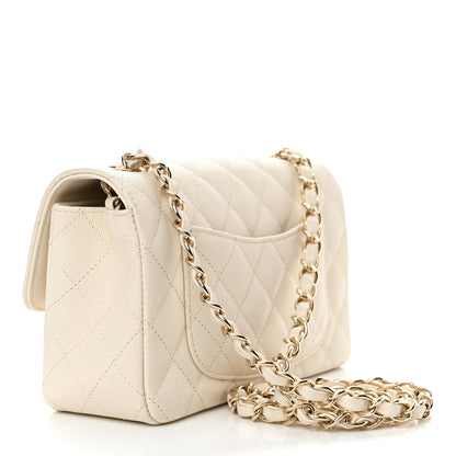 Chanel Caviar Quilted Mini Rectangular Flap White 3 of 13