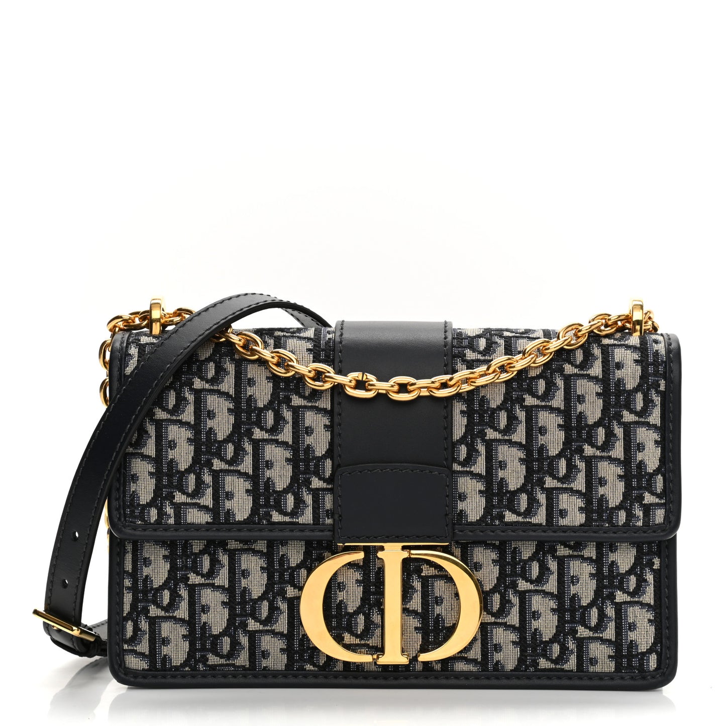 Oblique 30 Montaigne Chain Flap Bag Blue