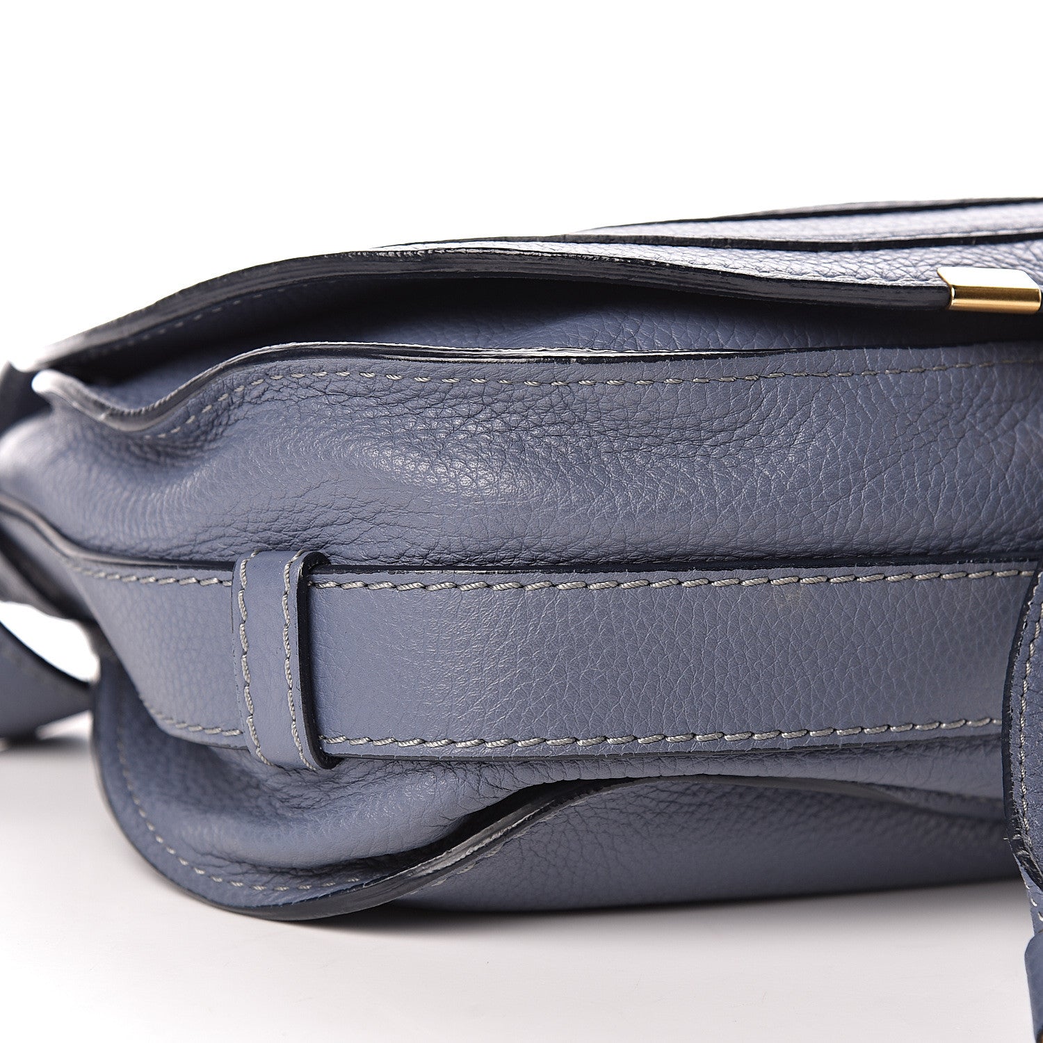 Chloe Calfskin Medium Marcie Round Crossbody Bag Street Blue 9 of 11