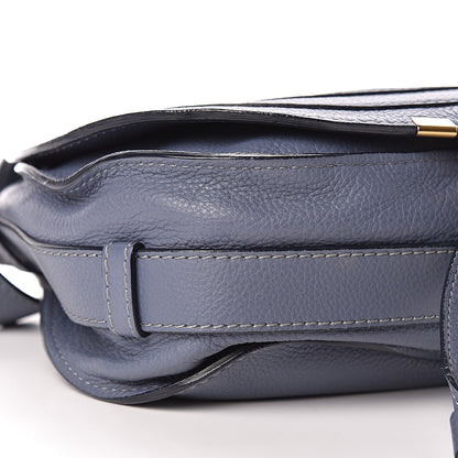 Chloe Calfskin Medium Marcie Round Crossbody Bag Street Blue 9 of 11