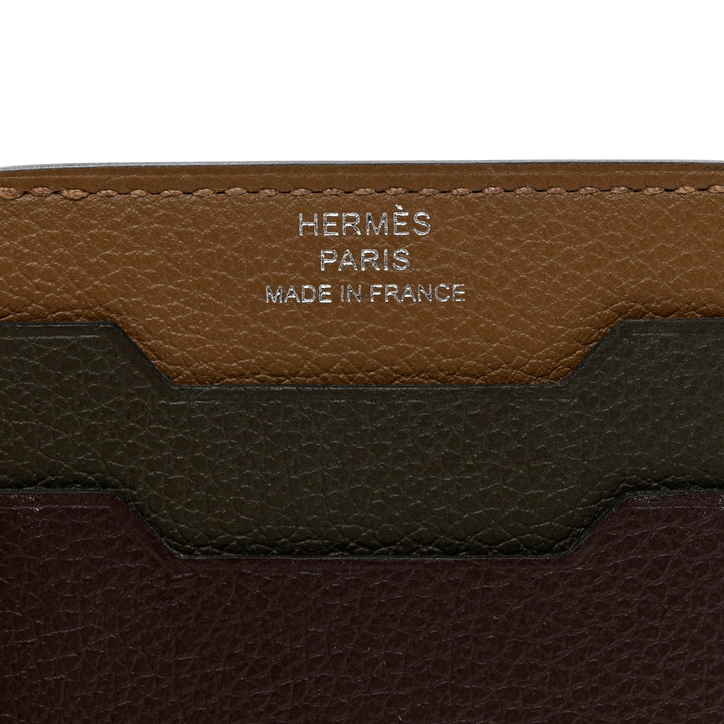 Evercolor City 3CC Colorblock Card Holder Rouge Sellier Vert Anglais Chai