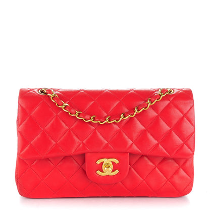 Chanel Lambskin Quilted Small Double Flap Red 1 of 12