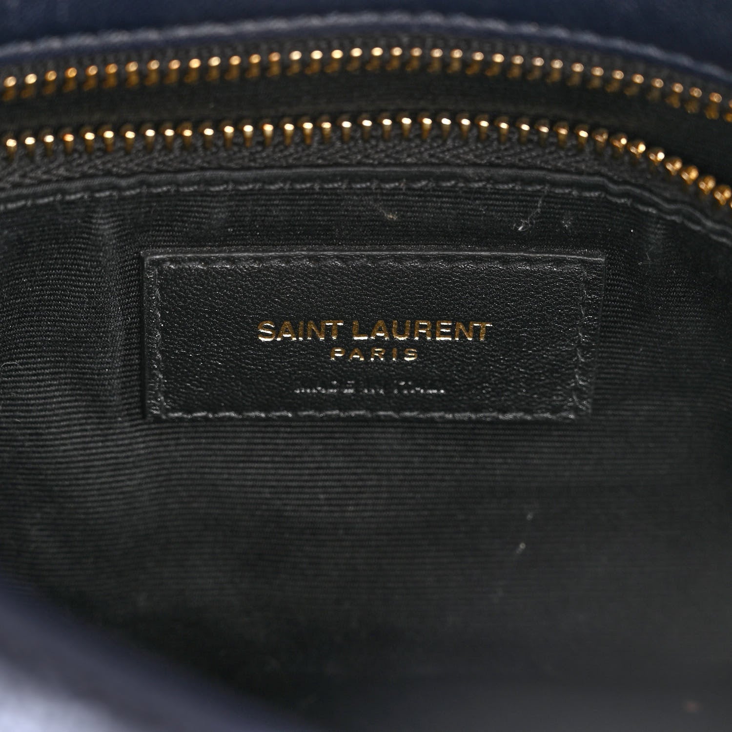 Saint Laurent Canvas Quilted Toy Loulou Puffer Monogram Chain Satchel Deep Marine 6 of 11